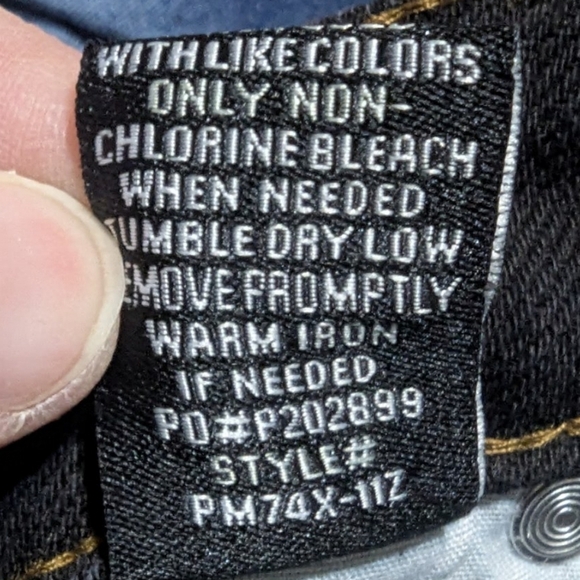 Almost Famous size 3 jeans in black/white with tapered ankle - Picture 5 of 13